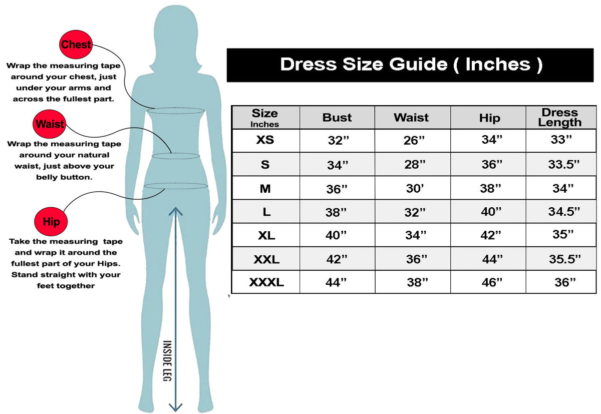 SN89 size guide with measurements for bust, waist, hip, and shoulder on a white background