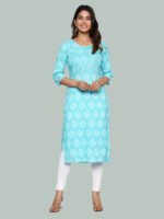 Nitara Blue Cotton Kurta - Image 6