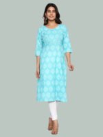 Nitara Blue Cotton Kurta