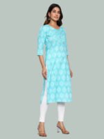 Nitara Blue Cotton Kurta - Image 5