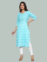 Nitara Blue Cotton Kurta - Image 4