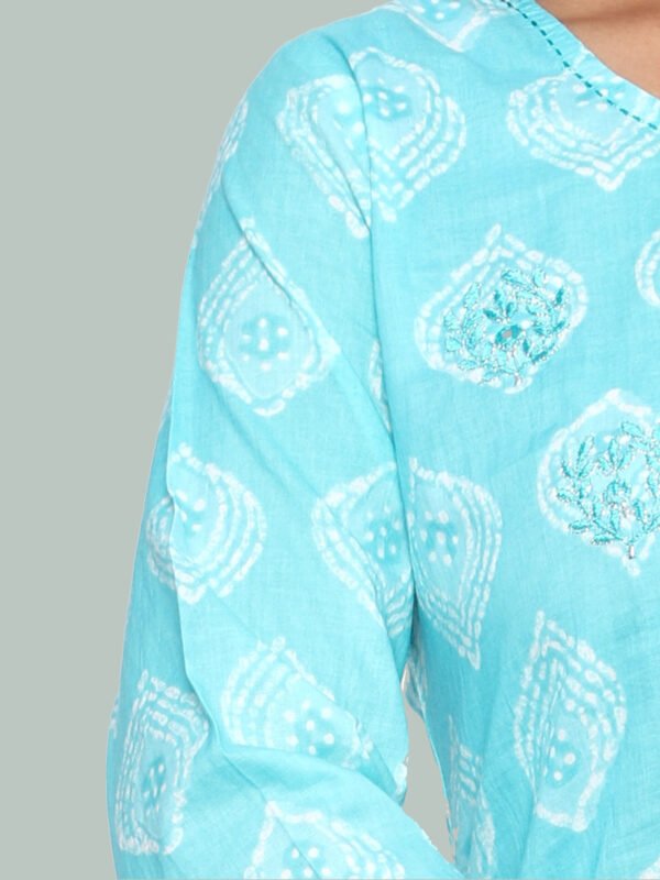Nitara Blue Cotton Kurta - Image 3
