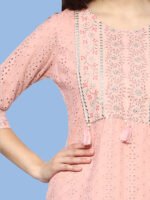Nairiti Peach Kurti Cotton Shifali - Image 6