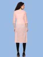 Nairiti Peach Kurti Cotton Shifali - Image 2