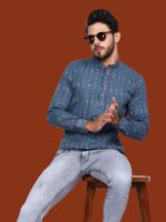 Alchiba Blue Casual Kurta - Image 2