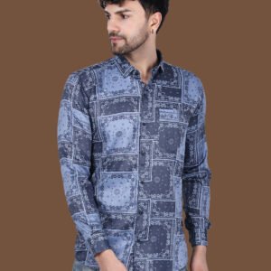 Cloudy Blue Casual Shirt