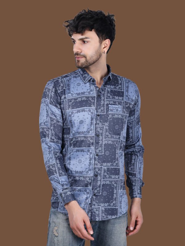 Cloudy Blue Casual Shirt - Image 1