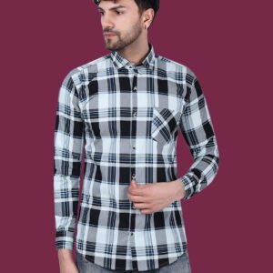 Gingham Pattern Casual Shirt