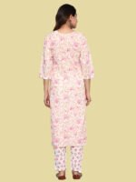Nandika Pink Kurta Set Cotton - Image 2