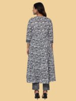 Namita Black Kurta Set Cotton - Image 2