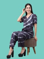 Jaye Grey Rayon Jumpsuit