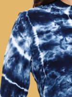 Aarvi Navy Blue White Rayon Co-ords Set - Image 2