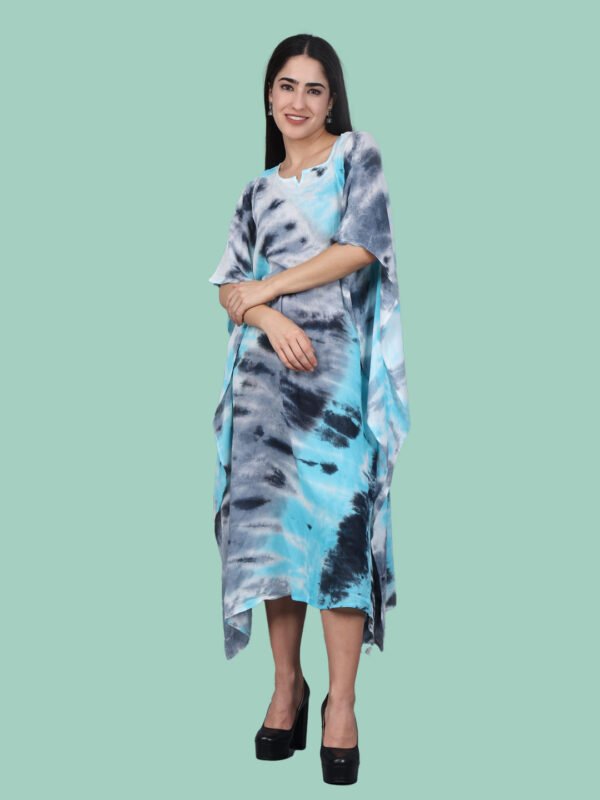 Shreenika Indigo Rayon Kaftan - Image 7