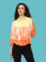 Sakhi Yellow Orange Rayon Top