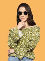 Oorja Green Rayon Top - Image 8