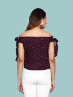 Mohisha Maroon Rayon Top - Image 2