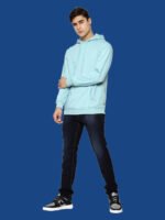 Ayan Light Green Casual Hoodies - Image 2