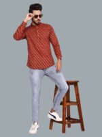 Carina Persian Red Casual Kurta - Image 2