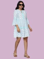 Pritika Sky Blue Mides Cotton - Image 3