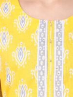Gouri Yellow Kurti Set Cotton - Image 2