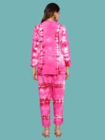Anvika Pink White Rayon Co-ords Set - Image 3