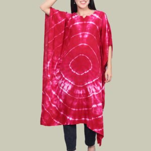 Ayra Pink Rayon Kaftan
