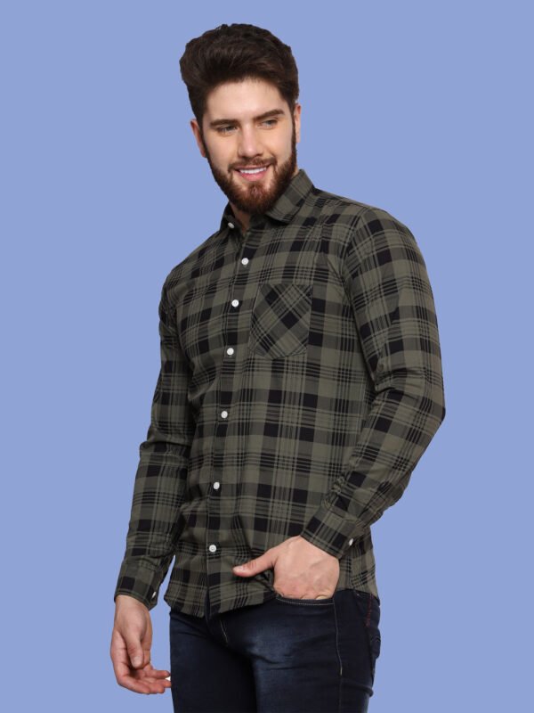 Acubens Green Black Casual Shirt - Image 3