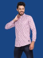 Adhafera Dark Magenta Casual Shirt - Image 3