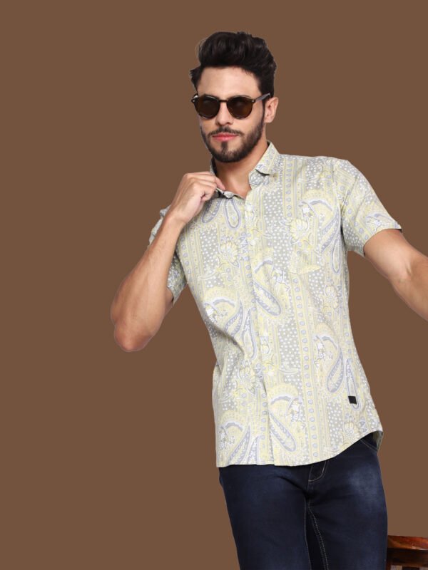 Adhara Yellow Shirt Casual Shirt - Image 3