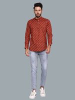 Carina Persian Red Casual Kurta - Image 3