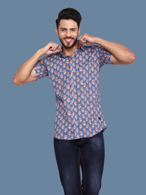 Alasia Glaucous Casual Shirt - Image 3