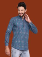 Alchiba Blue Casual Kurta