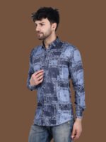 Cloudy Blue Casual Shirt - Image 3