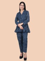 Pritika Blue Co-ord Set Cotton