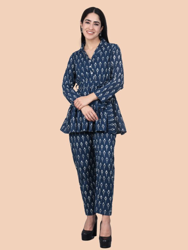 Pritika Blue Co-ord Set Cotton - Image 1