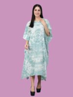 Nitara Pastel Green Rayon Kaftan