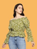 Oorja Green Rayon Top - Image 6