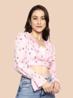 Meera Pink Rayon Top - Image 4
