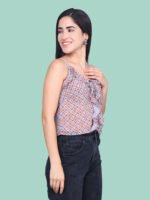 Nilambari Grey Rayon Top - Image 4