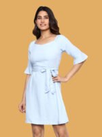 Namrata Blue Rayon Dress - Image 4