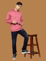 Eashan Tomato Red Casual Hoodies - Image 4