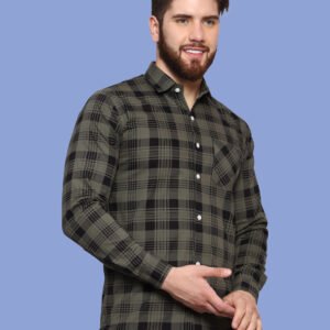 Acubens Green Black Casual Shirt