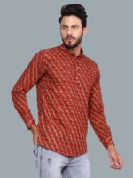 Carina Persian Red Casual Kurta