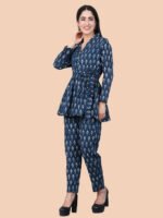 Pritika Blue Co-ord Set Cotton - Image 3