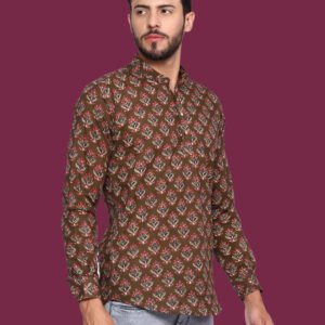 Alasia Brown Casual Kurta