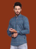 Alchiba Blue Casual Kurta - Image 4