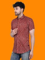 Algorab Red Casual Shirt - Image 4