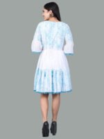 Nainika White Cotton Chikan Mides - Image 4