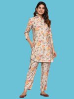 Jinisha Grey Co-ord Set Modal Muslin