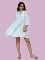 Pritika Sky Blue Mides Cotton - Image 5